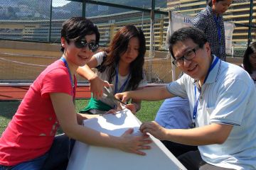 flat out pyramid puzzle creative team building