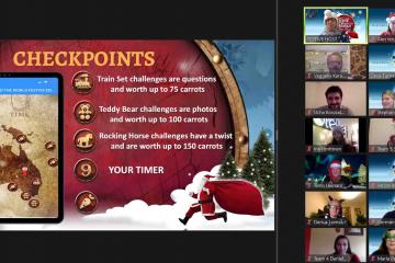 festive themed team building