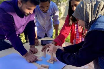 fun competitive team building activity