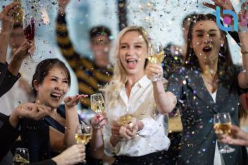 blog header in-office end-of-year party