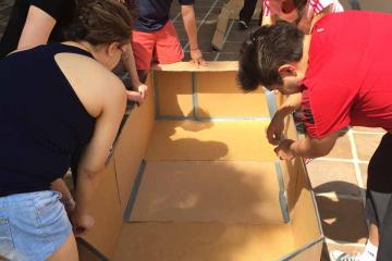 fun creative team building challenge