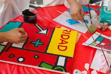 creative artistic team building  challenge