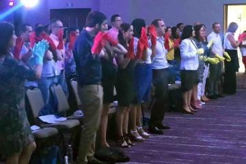 music & rhythm team building activity