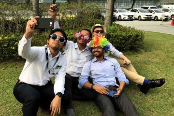 commercial break creative team building