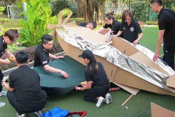 Flat Out Aviator team building