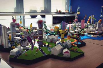 city build creative activity team building asia