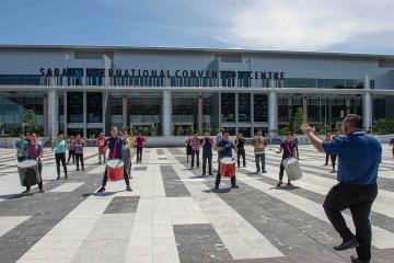 corporate drumming for distanced teams