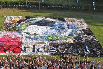 rags to riches 	creative charity team building event