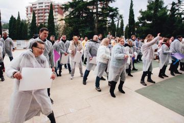 corporate body building teamwork activity