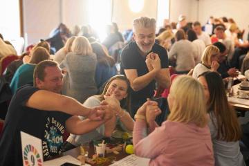 teams having fun playing impact