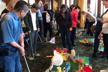 hole in one charity team building activity