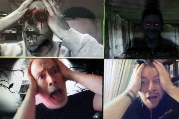 teams face their fear in haunted house