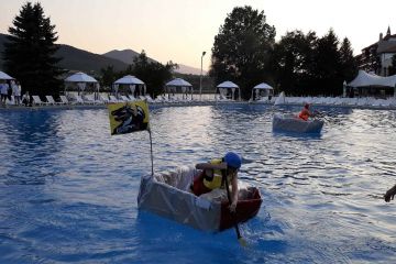 Flat Out Afloat team building in Bulgaria