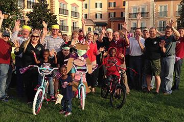 bike build social responsibility program team building USA