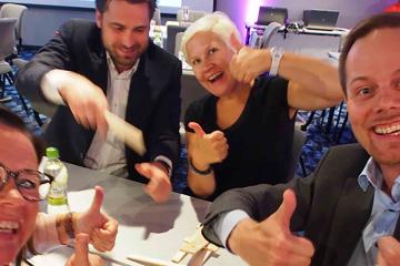 fun competitive team building activity France