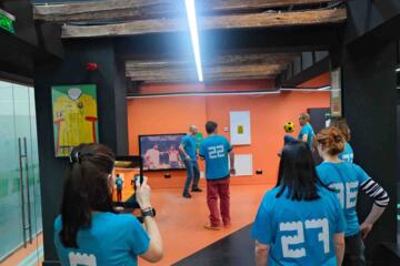 quickfire soccer football-themed team building activity