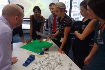 the domino effect creative team building activity