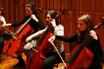 orchestrate music team building activity