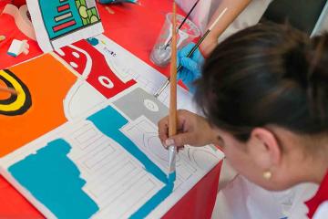 creative artistic team building  challenge