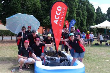 flat out afloat fun team building challenge