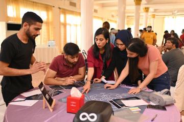 Vr team building game