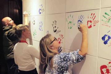 Corporate painting activity