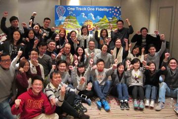 group photo the bic picture team building activity