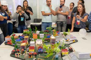 game day city build creative team building activity conquistar catalyst brazil