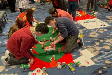 reduce food waste with team building