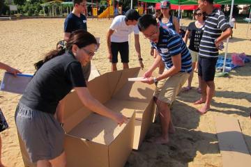 flat out afloat creative team building afloat