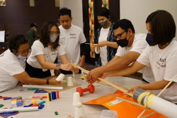 	chain reaction team building activity