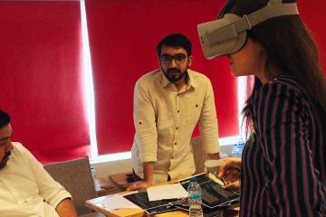 Vr team building game