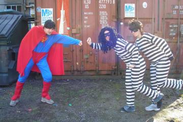 Blockbuster trailer making team building