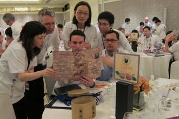 team collaborate effectively to complete team building activity crs