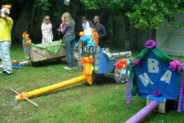 flat out rickshaw rally creative team building