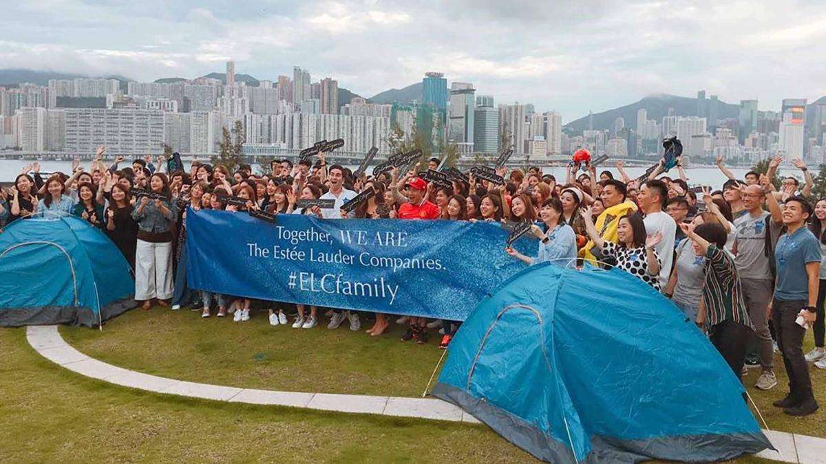 estee lauder in Hong Kong team building