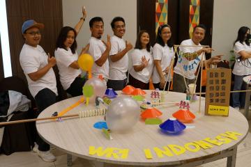 	chain reaction team building activity