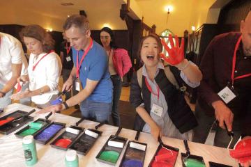 Corporate painting activity