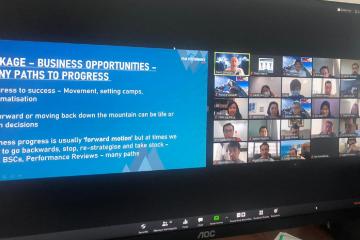Debrief of virtual team building activity