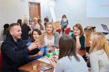 teams having fun playing impact