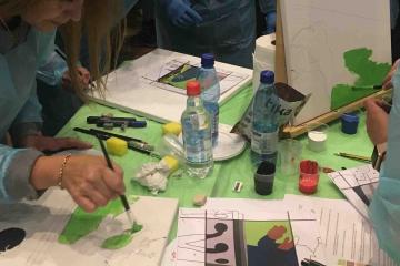 artistic team building activity catalyst chile