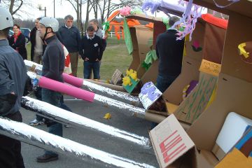 flat out rickshaw rally creative team building