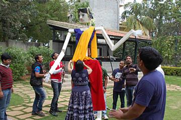 fun competitive collaborative team building activity India