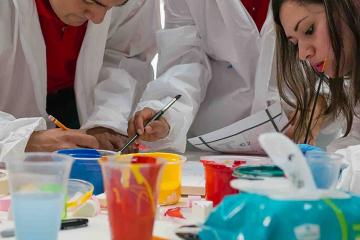 creative artistic team building  challenge