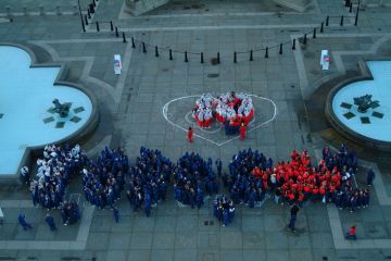 corporate body building teamwork activity