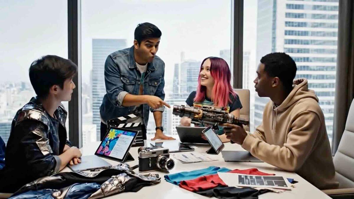 people working together