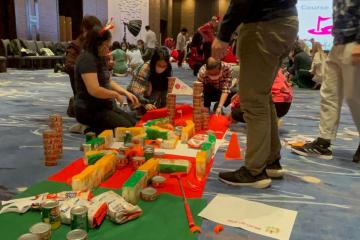 golf course building with non-perishable food