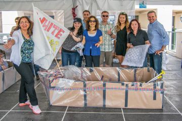 flat out afloat creative team building	