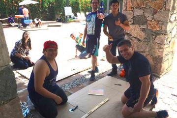 fun creative team building challenge