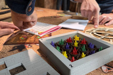 Passport to Adventure game materials including maps, puzzles and artefact props.